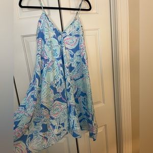 Lilly Pulitzer Size XS | Silk Clara Dress | Pattern: Bay Blue Into The Deep